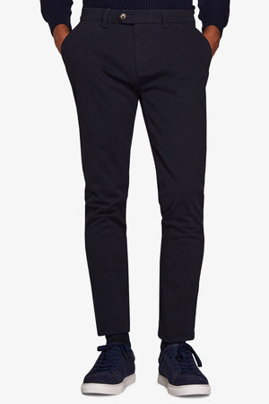 Pantalone chino gabardina blu