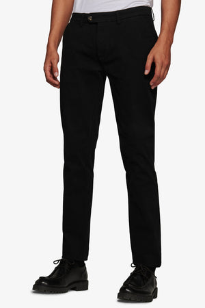 Pantalone chino gabardina nero