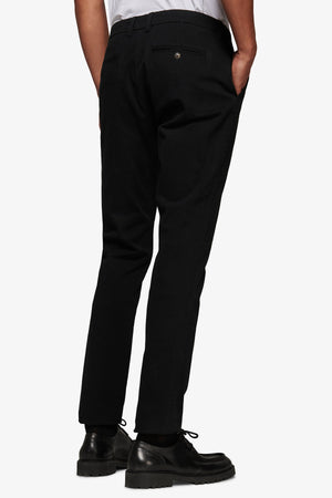 Pantalone chino gabardina nero