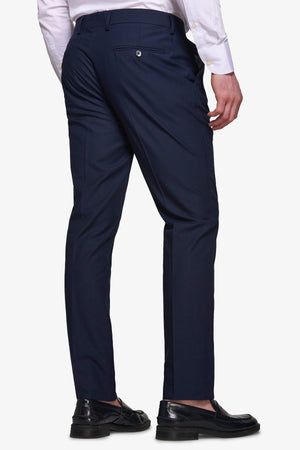 Pantalone da abito classico blu slim