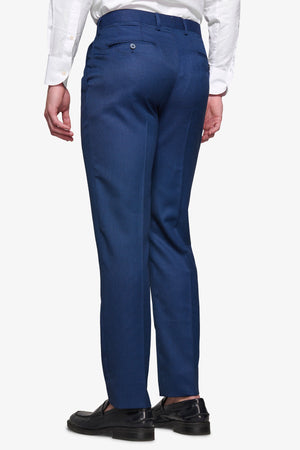 Pantalone da abito occhio di pernice royal