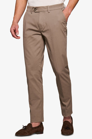 Pantalone chino tortora