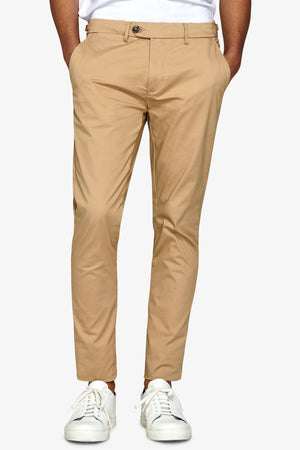 Pantalone chino armaturato sabbia slim