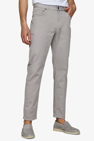 Pantalone 5 tasche stretch grigio