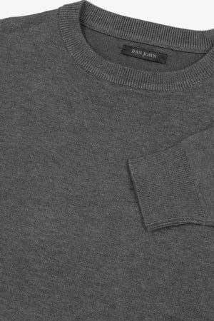 Maglia girocollo basic grigio