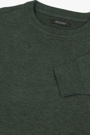 Maglia girocollo basic verde