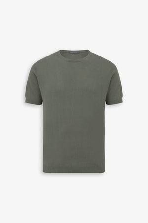 T-shirt in maglia verde