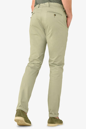 Pantalone chino armaturato salvia slim