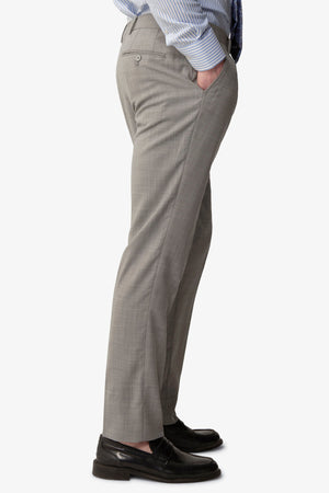 Pantalone da abito fiammato grigio slim