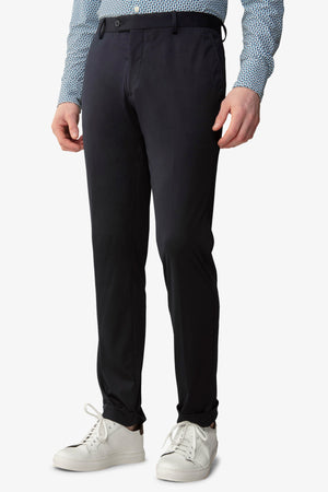 Pantalone da abito relax tech navy slim