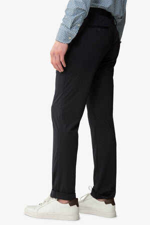 Pantalone da abito relax tech navy slim