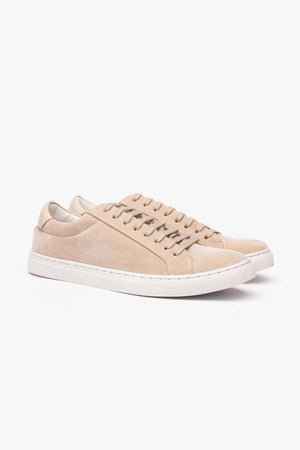 Sneakers scamosciate beige