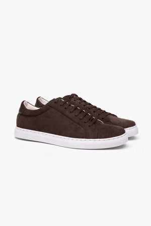 Sneakers scamosciate marrone