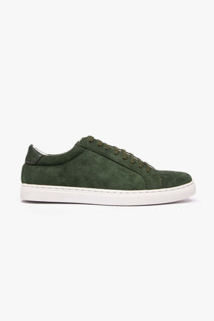 Sneakers scamosciate verde