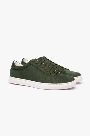 Sneakers scamosciate verde