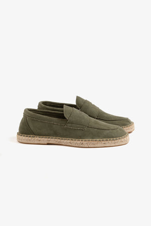 Mocassino espadrillas verde