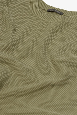 Maglia girocollo chicco di riso militare