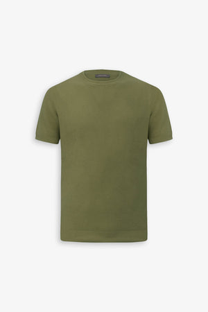 T-shirt in maglia nido d'ape militare